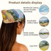 RODAILYCAY 4 Piece Triangle Head Scarf, Summer Landscape Flower Beach Chiffon Hair Kerchief, Elastic Hair Scarf Bandanas for Women Girls view 3