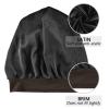 ElliTarr Satin Bonnet Hair Bonnet for Sleeping Lined Head Wrap Sleep Cap Cover for Curly Hair Slouchy Beanie Women Men Gifts Warm Brown Autumn Leaf Speckle view 2