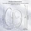 2 PCS Transparent Acrylic Makeup Mixing Palette with Sealed Storage Liquid Foundation Holder, Nail & Pigment Blending Board view 2