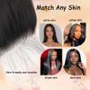 24 Inch 5x5 HD Lace Closure Straight Brazilian Remy Human Hair Free Part 5by5 Invisible Transparent Pre-Plucked with Baby Hair Human Hair Closure Natural Black view 3