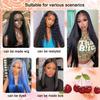24 Inch 5x5 HD Lace Closure Straight Brazilian Remy Human Hair Free Part 5by5 Invisible Transparent Pre-Plucked with Baby Hair Human Hair Closure Natural Black view 4