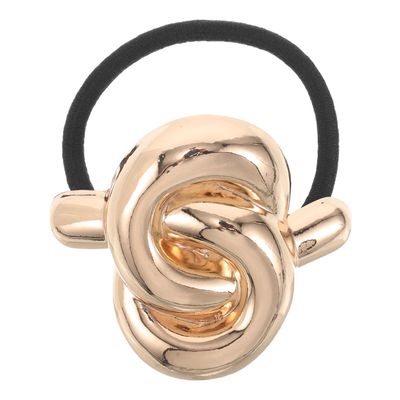 Beatifufu Geometric Metal Ponytail Hair Tie Cuff Elastic Hair Bands Headwear for Women Accessories
