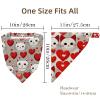 RODAILYCAY 4 Packs Hair Scarfs Headband, Love Heart Cute Cat Head Triangle Head Scarves, Non Slip Hair Bandanas, Head Kerchief for Women Girls view 4