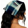 RODAILYCAY 4 Packs Checkered Pattern Hair Scarfs Headband, Triangle Head Scarves, Non Slip Hair Bandanas, Head Kerchief for Women Girls view 2