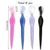 Eyebrow Razor Eyebrow Trimmer Shaper Face Razors Shaver with Protective Cover Multipurpose Exfoliating Knife Facial Hair Removal for Women Men 8pcs view 2