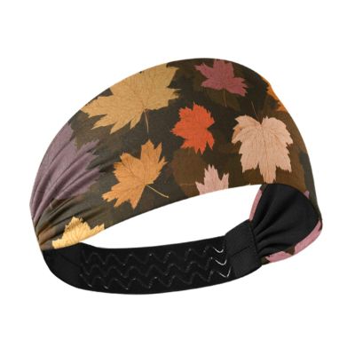 CuwrYet Headband Sweat Bands Headbands for Women Elastic Head Band for Workout Sports Yoga Running Non Slip Moisture Wicking Quick Drying Various Maple Leaves