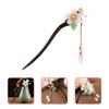 LIFKOME Retro Blackwood Chinese Hair Chopstick Hairpin with Floral Tassel Traditional Hair Bun Stick for Hanfu and Traditional Dress Accessories for Women view 4