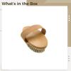 Machify Body Brush for Dry Brushing with Boar Bristles, Wooden Cellulite Massager, Beech Wood Body Exfoliator, Massage Body Scrubber with Elastic Hand Strap view 4