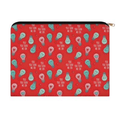 GemGam Make Up Bags for Women Light Bulb Heart Travel Cosmetic Handbag Beauty Zipper Pouch Toiletry Bag