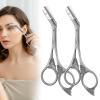 Eyebrow Trimmer Scissor with Comb, Eyebrow Scissors for Women, Stainless Steel Precision Eyebrow Cutter Hair Removal Makeup Tool for Women and Men (Grey 2PC) view 1