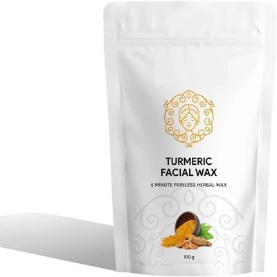 PS TURMERIC FACIAL WAX - 5 MINUTE PAINLESS HERBAL WAX POWDER (100g) 3.52 Ounce (Pack Of- 1)