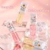 2 PCS Big Brush Head Crystal Jelly Moisturizing Lip Oil, Honey&Peach Vitamin E Lip Tint Lip Plumper Lip Care Serum, Long Lasting Nourishing Non-sticky Fresh Texture Lip Care view 4