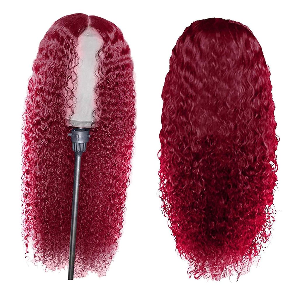 24 Inch Curly Wigs for Women, Transparent Frontal Natural Looking 180% Density Glueless Brown Curly Wig for Women,Fake Hair,easy To Install Black Curly Wig for Outdoor Party Cosplay Daily Wear