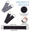 2Pcs Exfoliating Back Scrubber for Shower, 32 Inches Back Exfoliator with Handles, Exfoliating Backs Bath Washer to Scrub Your Body Deeply for Men & Women Black Grey view 2