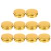 JOINPAYA 20pcs 60ml Aluminum Tin Cans Refillable Mini Cream Jars Double Gold Metal Cosmetic Storage Containers for Travel and Daily Use view 1