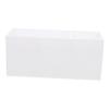 OSOLADY Acrylic Desktop Storage Box with Three Grid Compartments, White Makeup Brush Holder and Pen Organizer for Home Office Sundries and Cosmetic Accessories view 1