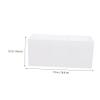 OSOLADY Acrylic Desktop Storage Box with Three Grid Compartments, White Makeup Brush Holder and Pen Organizer for Home Office Sundries and Cosmetic Accessories view 2