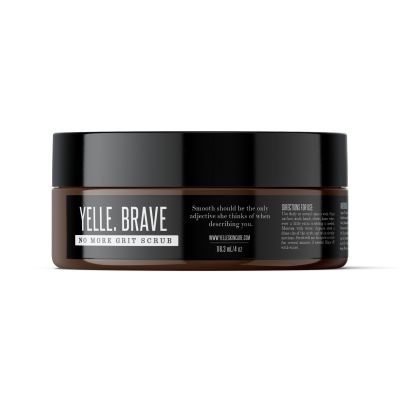 Yelle Skincare - Brave No More Grit Scrub - Face & Body Exfoliating Scrub - For Smoother Skin - With Fine Pumice & Apricot Seed Powder - Gentle for All Skin Types - Melanin-Rich Skincare - 4 oz