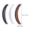 ARTSEWPLY 12pcs Wave Banana Hair Clips for Women Large Hair Combs for Styling and Updos Mixed White Black Brown Colors view 2