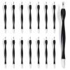 15-Pack Cuticle Trimmer & Pusher Set Rubber Tip Gentle Nail Bed Cuticle Remover Tools for Manicure & Pedicure Care view 1