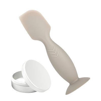 Diaper Spatula - Ointment Spreader, 1 Unit Soft Silicone Applicator For Barrier Pastes, Smooth Skin Paddle With Suction Base, Nursery Tool, Cream Dauber For Infant And Hygiene