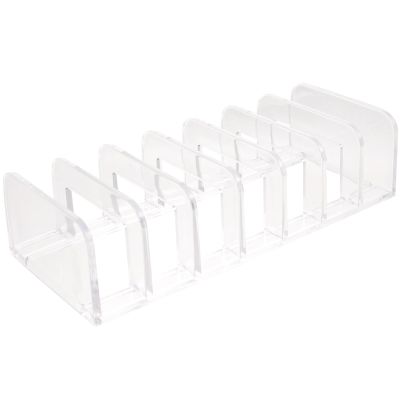Zerodeko Eyeshadow Organizer Box with 7 Compartments, Cosmetic Palettes Storage Case and Lipstick Stand for Makeup Storage and Vanity Display