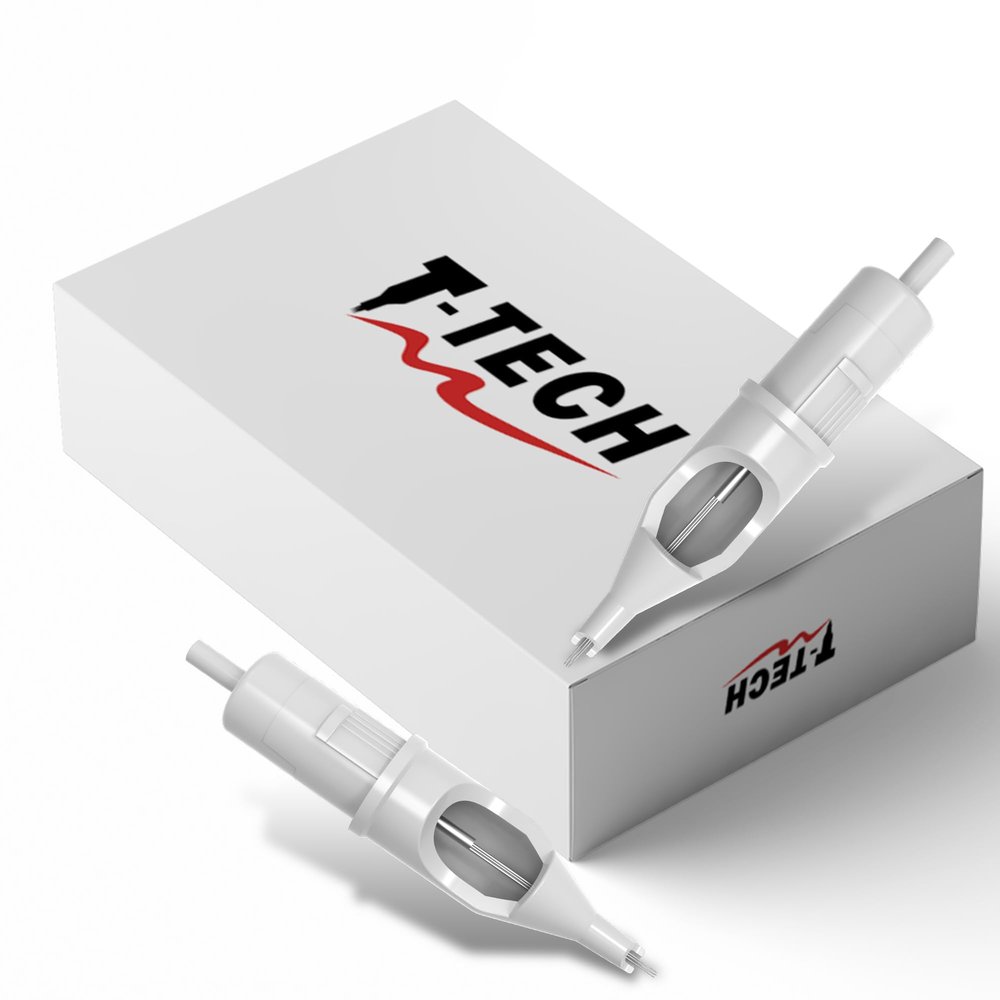T-Tech Tattoo Equipment USA Round Liners Generation C, Medical-Grade Plastic and Stainless Steel, EO Sterilized (C1203RL)
