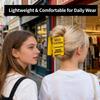 Caution Overstimulated Hair Clip Funny Caution Hair Clip Claw, Strong Grip Yellow Warning Sign Hair Claw Clips for Thick or Thin Hair, Hair Accessories Gift for Women & Coworkers (Puple 3PC) view 4