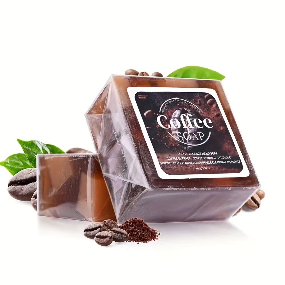 AKARY Coffee Cleansing Essential Oil Soap Bar with Ground Coffee, Refreshing & Degreasing, Boost Metabolism & Remove Dead Skin, Deep Cleansing, Acne, Face & Body Exfoliating & Moisturizing Bar, 3.52oz