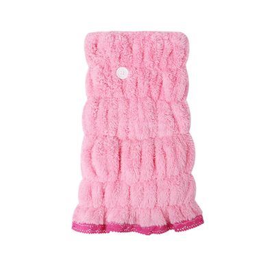 ABOOFAN Super Absorbent Hair Drying Towel Wrap Bowknot Bath Head Wrap Thickened Plush Microfiber Turban for Women Quick Drying Wet Hair Care Random Color
