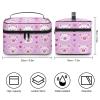 TZTTZT Cute Heart Pig Print Makeup Bag, Travel Toiletry Bag for Women, Cute Large Cosmetic Bags Make Up Organizer Bags view 2