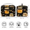 TZTTZT Honey And Bee Print Makeup Bag, Travel Toiletry Bag for Women, Cute Large Cosmetic Bags Make Up Organizer Bags view 2