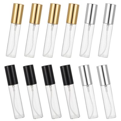 BEBEMOKO 12 Pack 10ml Glass Travel Perfume Sprayer for Outdoor Use