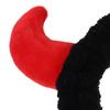 Ciieeo 2pcs Halloween Ox Horn Hairbands for Women, Plush Skincare Headband and Face Washing Hair Wrap, Cute Devil Horn Spa Headbands for Makeup and Facial Cleansing view 4