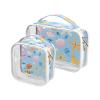 ALAZA Hand Drawn Sea Shells Toiletry Bag Travel Makeup Organizer Cosmetic Bags Clear Pouch Waterproof with Handle for Men Women view 1