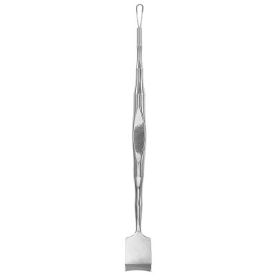 WOONEKY Stainless Steel Double-Head Blackhead Extractor Spatula Pore Scraper Tool Small Size for Facial Deep Cleaning Nose Chin Forehead Skin Care