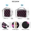 ALAZA Flamingo Hot Pink Toiletry Bag Travel Makeup Organizer Cosmetic Bags Clear Pouch Waterproof with Handle for Men Women view 4