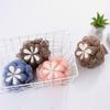 Bath Loofah Sponge 3pcs Flower Design Polyethylene Shower Puff Xmas view 3