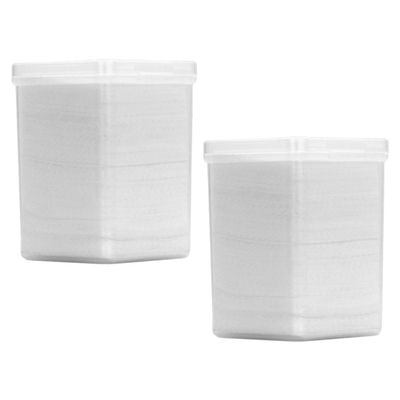 Uonlytech Eyelash Extension Glue Cleaning Pads 2 Boxes 400pcs Non-Woven Nail Wipes Manicure Nail Art Polish Remover Cotton Sheets for Lash Glue