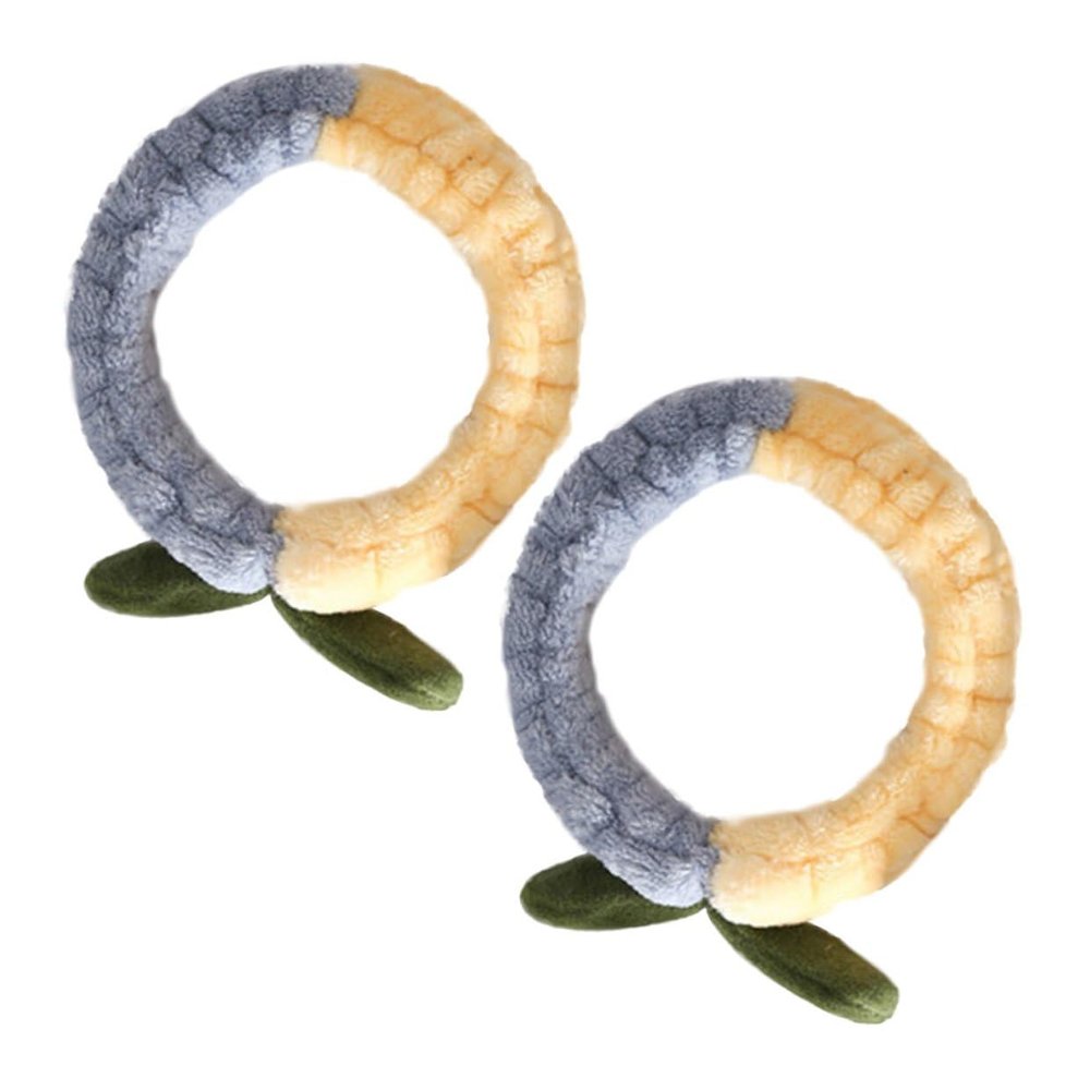 SEWACC 2pcs Fluffy Makeup Headbands for Washing Face Soft Plush Spa Headband for Bath and Skincare Hair Accessories