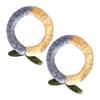SEWACC 2pcs Fluffy Makeup Headbands for Washing Face Soft Plush Spa Headband for Bath and Skincare Hair Accessories view 1