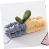 SEWACC 2pcs Fluffy Makeup Headbands for Washing Face Soft Plush Spa Headband for Bath and Skincare Hair Accessories view 4