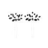 Faship Black Rhinestone Crystal Floral Bridal Hair Pins Accessories 2 Pcs view 1