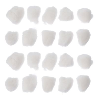 BAZEITFLOW Pure Sterilized Cotton Balls 120 Pieces Disposable First Aid Cotton Balls for Wound Care and Tattoo Salon Supplies Household Cleaning