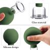 Nuanchu 2 Pcs Glass Cupping Set, 1 Inch and 1.4 Inch Diameter, Army Green view 4
