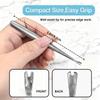 5-Piece Professional Stainless Steel Cuticle Pusher & Dead Skin Remover Set, Precision Manicure Tools for Nail Care view 4