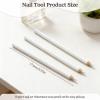 8-Piece White Nail Whitening Pencil Set for DIY French Manicure, Nail Brightening Tools (17 cm) view 2