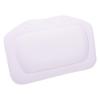 NinthAvenue Basics Bathtub Pillow with Suction Cups, PVC Foam Bath Neck and Shoulder Support Cushion, White Textured Bath Tub Headrest for Home Spa and Hotel Use view 1
