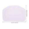 NinthAvenue Basics Bathtub Pillow with Suction Cups, PVC Foam Bath Neck and Shoulder Support Cushion, White Textured Bath Tub Headrest for Home Spa and Hotel Use view 2