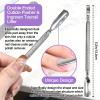 2-Piece Stainless Steel Cuticle Pusher and Spoon Nail Cleaner Set, Professional Manicure & Pedicure Tools for Fingernails and Toenails view 4